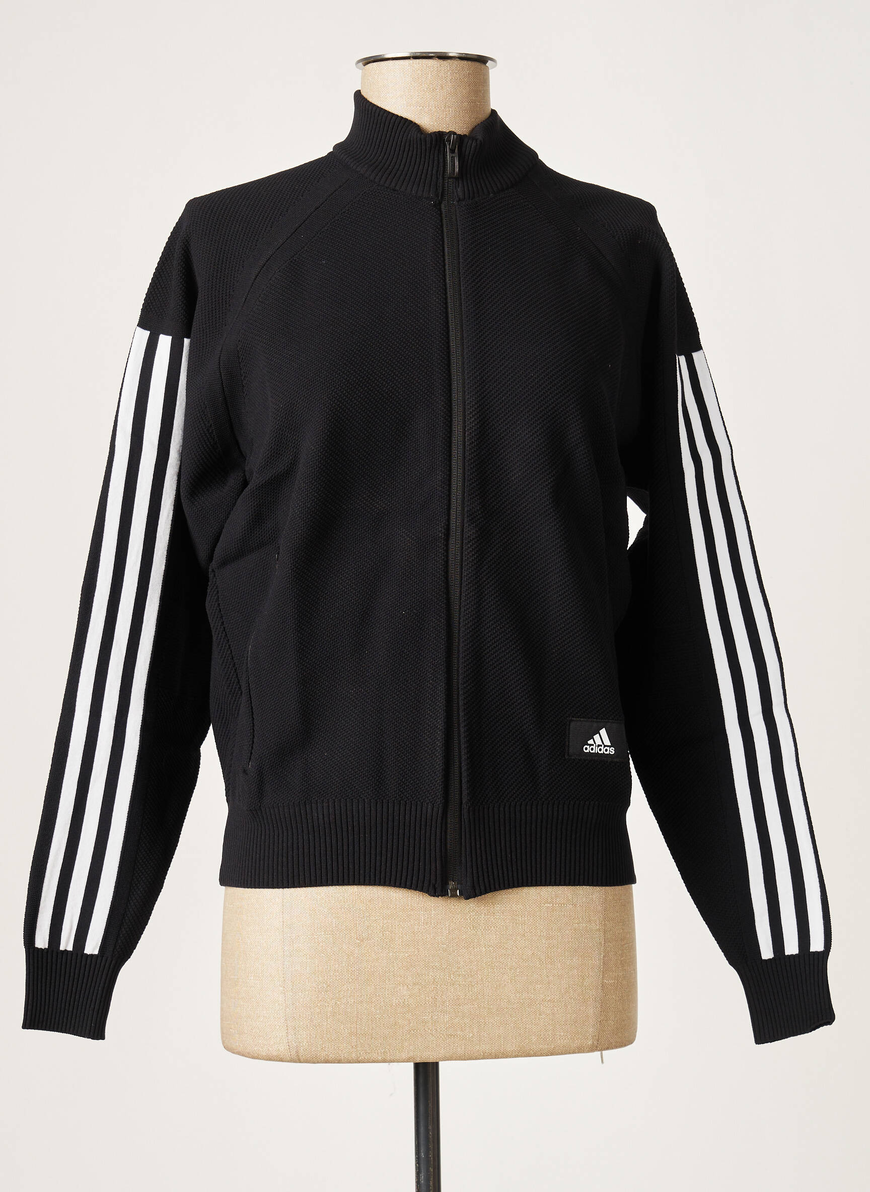 Kasdienis švarkas kišenės juodas ADIDAS moteris