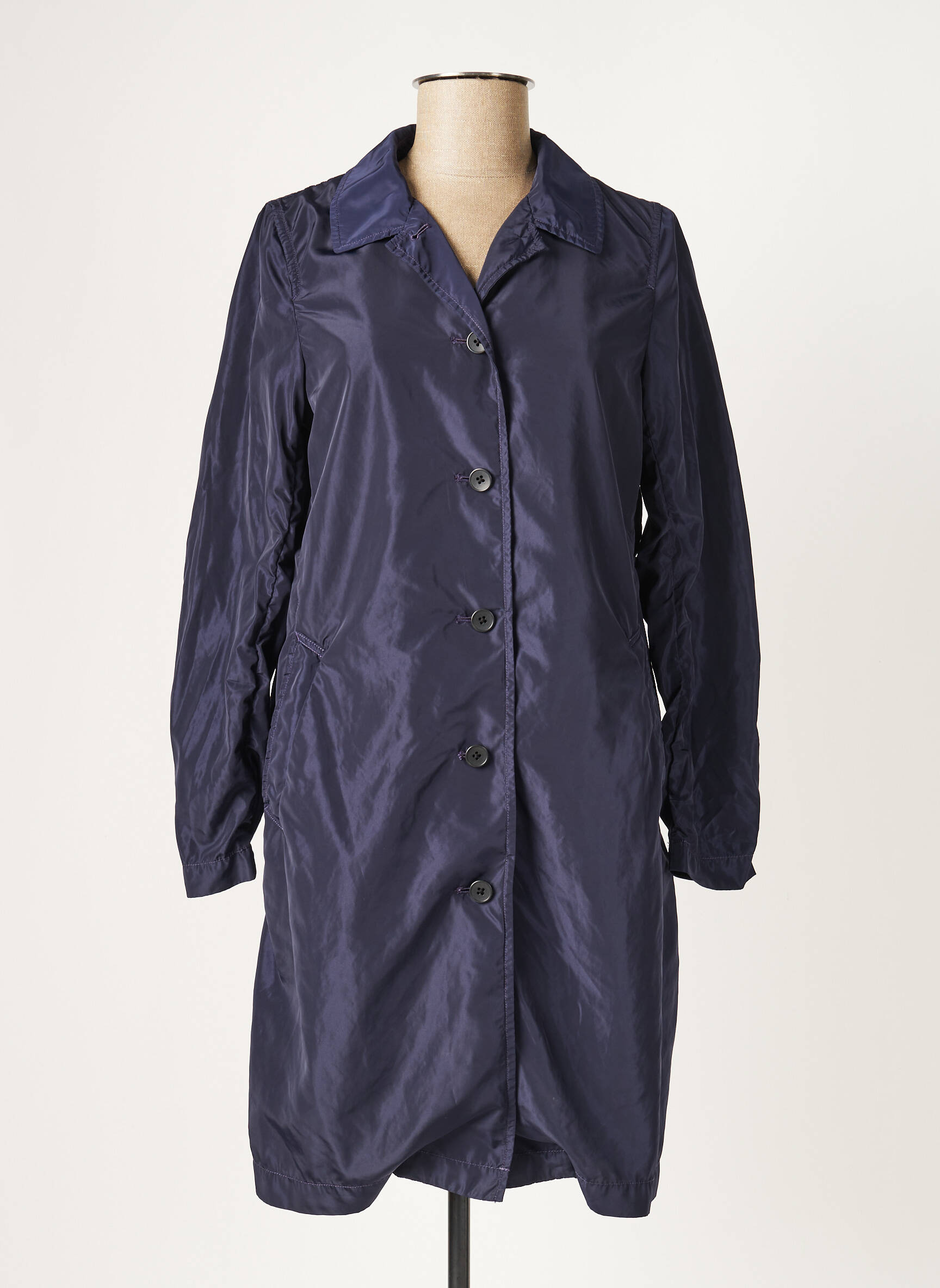 Parka be gobtuvų be gobtuvų mėlyna COMPTOIR DES COTONNIERS moteris