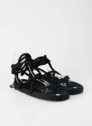 Espadrilės plokščias kulnas iki 3 cm juodas NOMADIC STATE OF MIND moteris