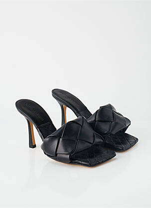 Mule/sabotai lygus medžiaga kulnas nuo 7 iki 9 cm juodas BOTTEGA VENETA moteris