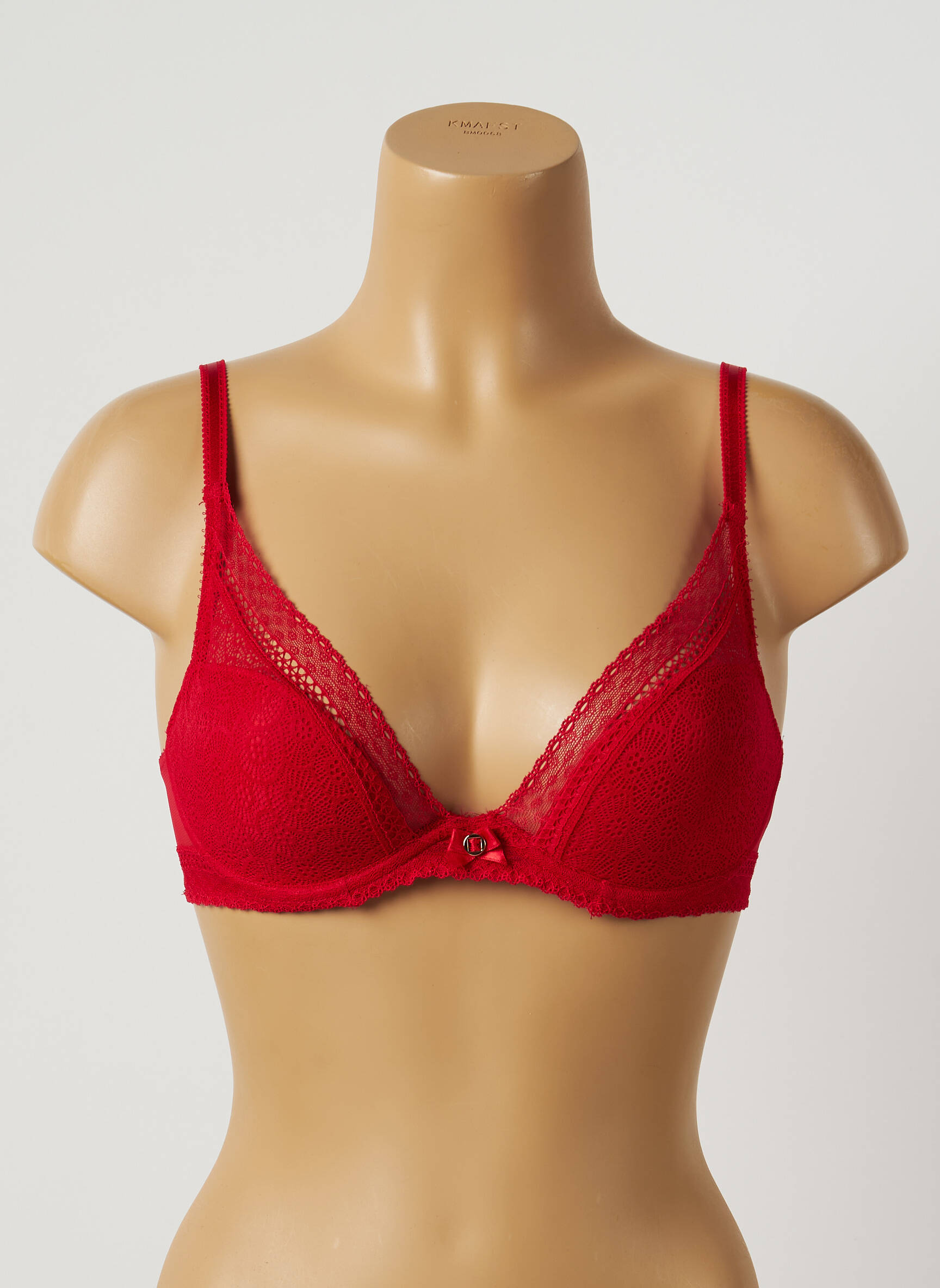 Liemenėlė push-up liemenėlė su aukštu palaikymu push-up liemenėlė su aukštu palaikymu raudona CHANTELLE moteris
