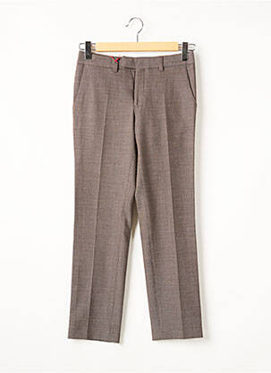 Chino kelnė užtrauktukas po atvartu su kabliu normala dydis rudas MY PANTS moteris