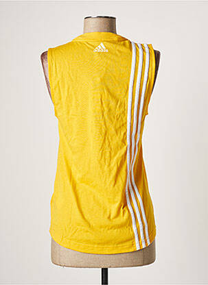 Marškiniai be rankovių tamprumas be rankų geltona ADIDAS moteris
