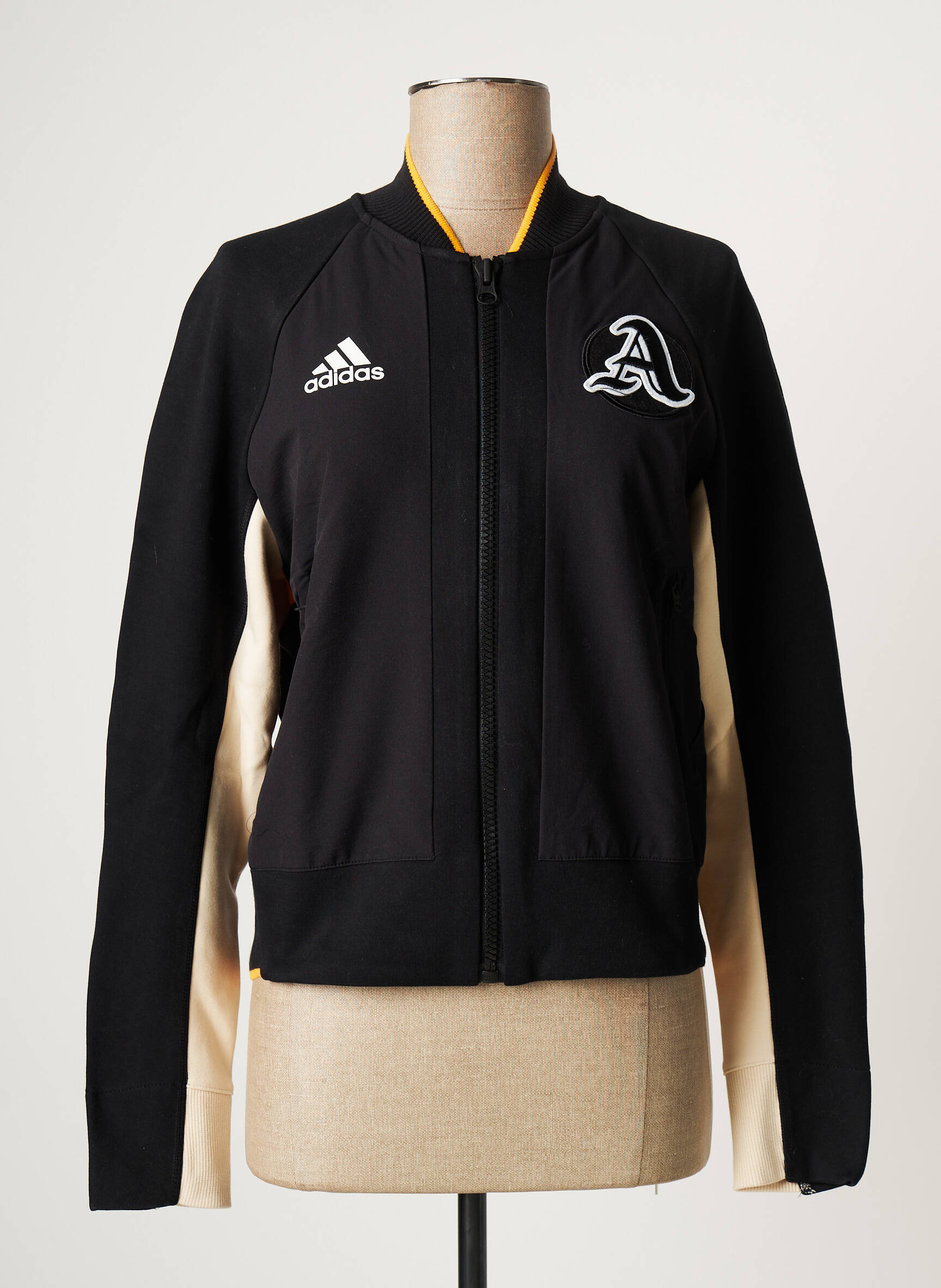 Kasdienis švarkas kišenės juodas ADIDAS moteris