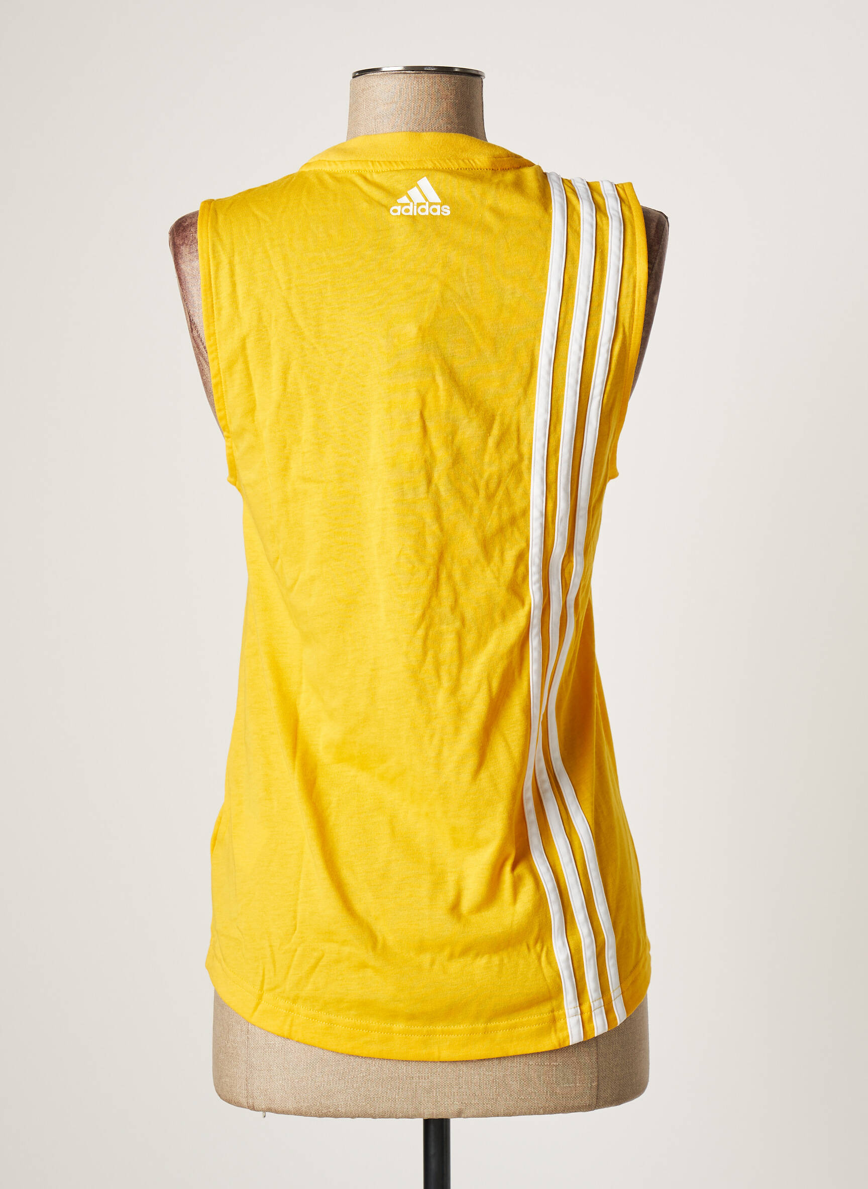 Marškiniai be rankovių tamprumas be rankų geltona ADIDAS moteris