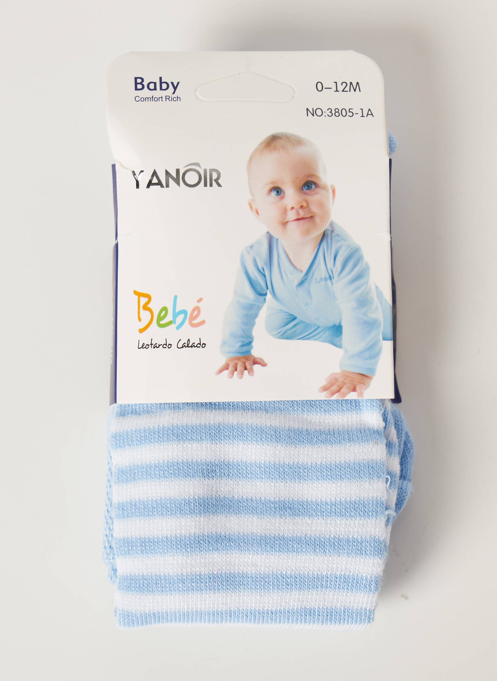 Kojinės juostelės raštas mėlyna YANOIR mergina