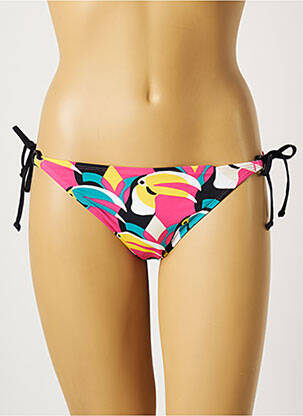 Maudymosi kelnaitės satino audinys bikini rožinė CHERRY BEACH moteris
