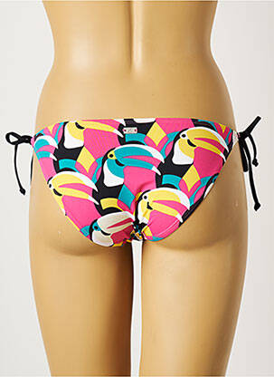 Maudymosi kelnaitės satino audinys bikini rožinė CHERRY BEACH moteris