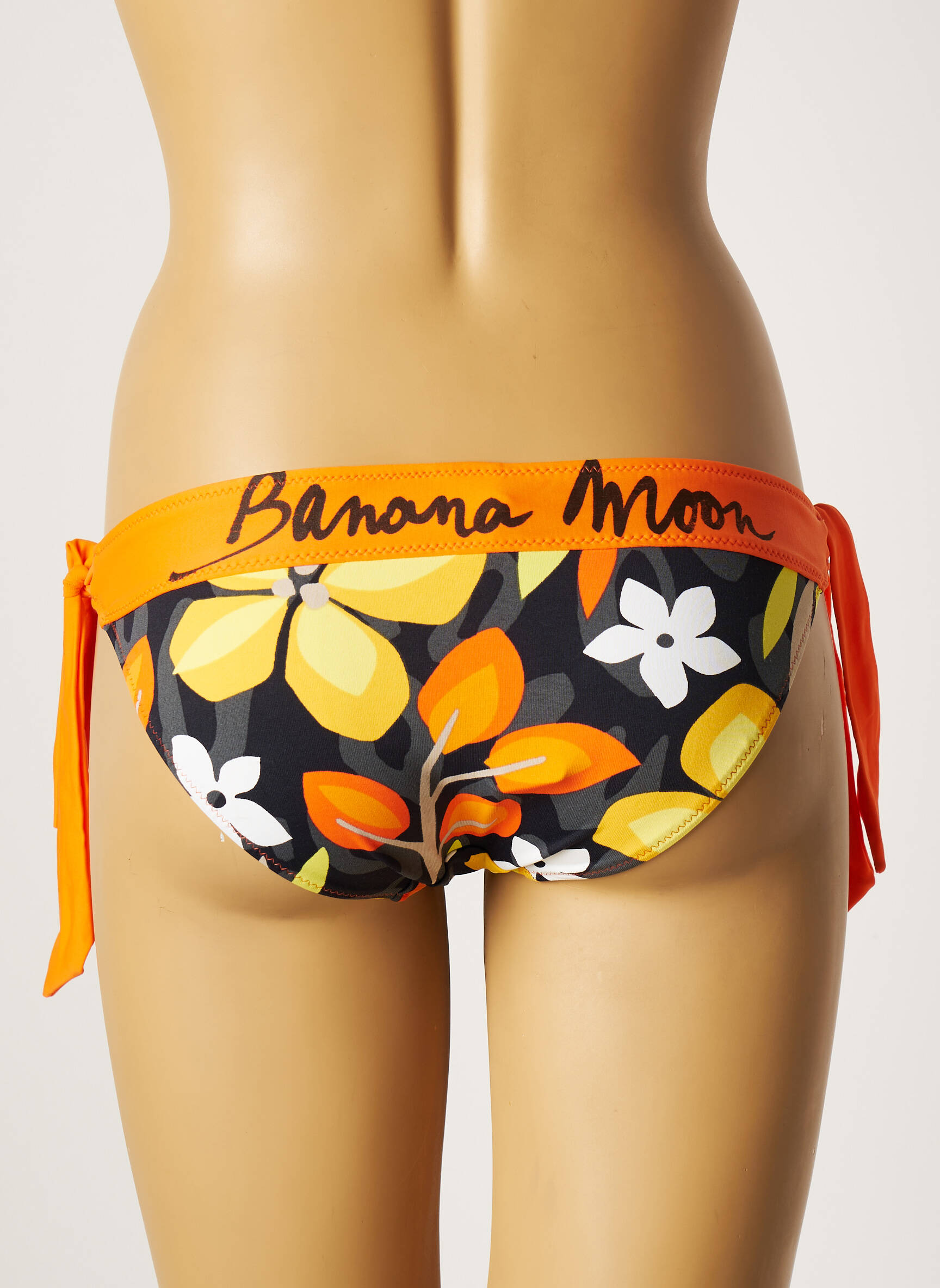 Maudymosi kelnaitės fantazijos raštas bikini oranžinė BANANA MOON moteris