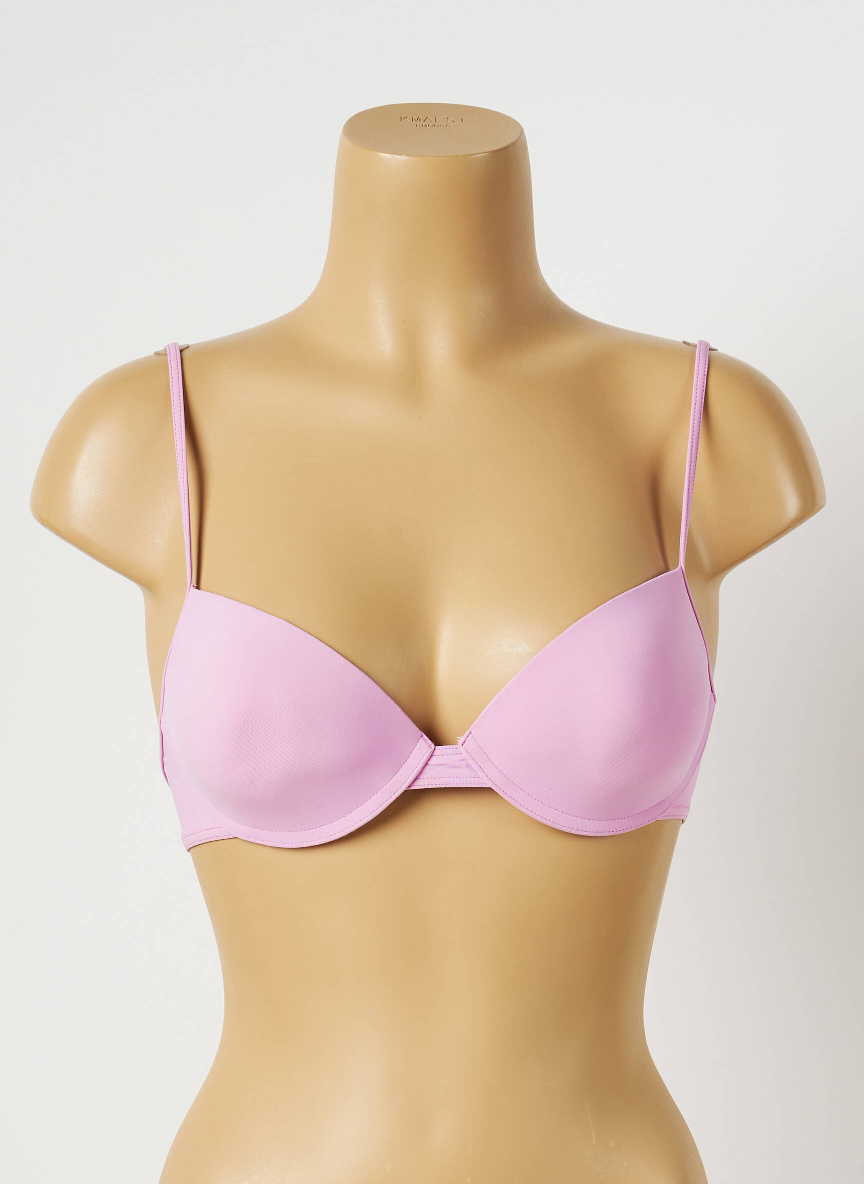 Maudymosi viršūnė elastinės petnešos rožinė CALVIN KLEIN moteris