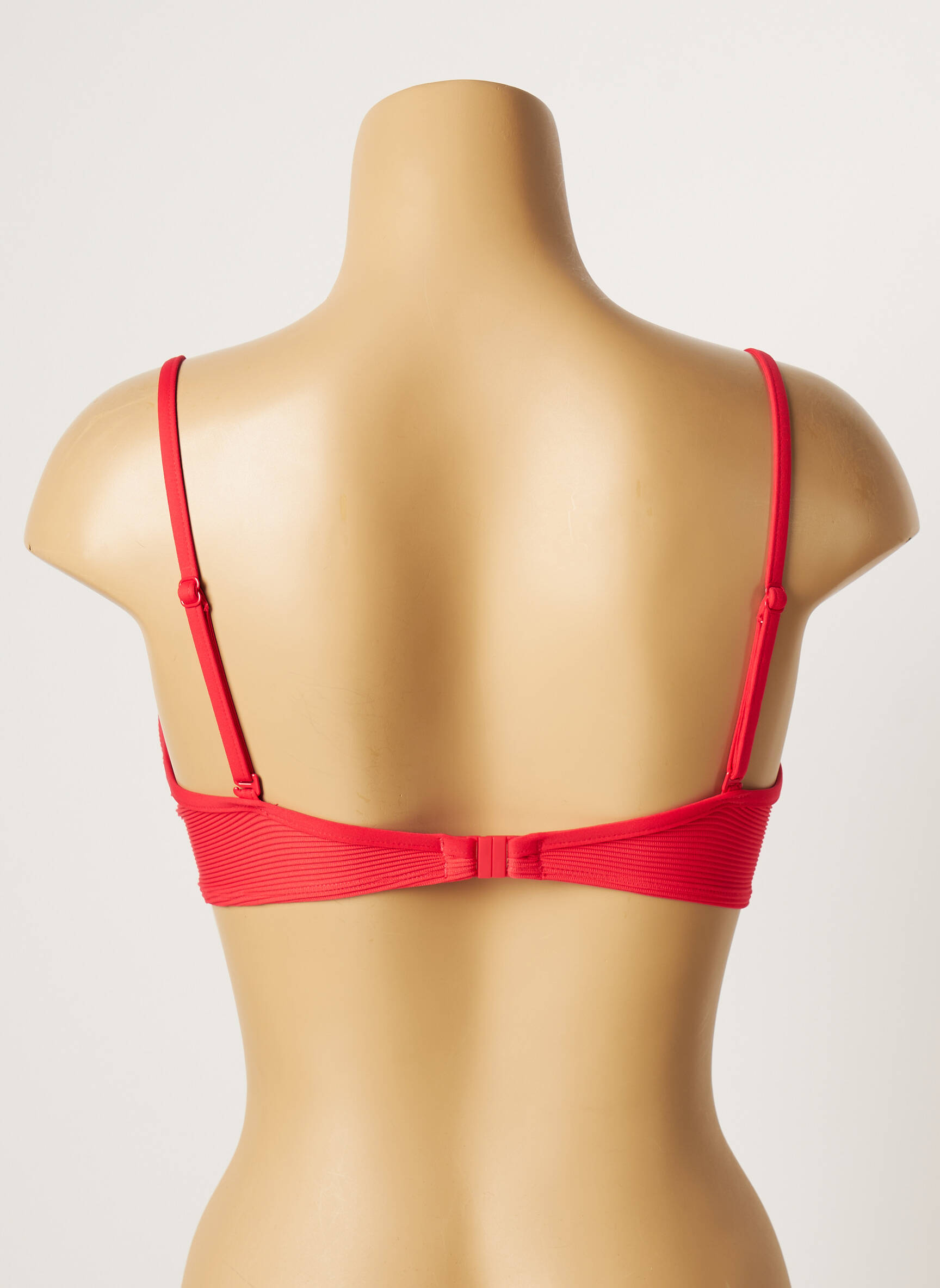 Maudymosi viršūnė tamprumas push-up liemenėlė su aukštu palaikymu raudona CHERRY BEACH moteris
