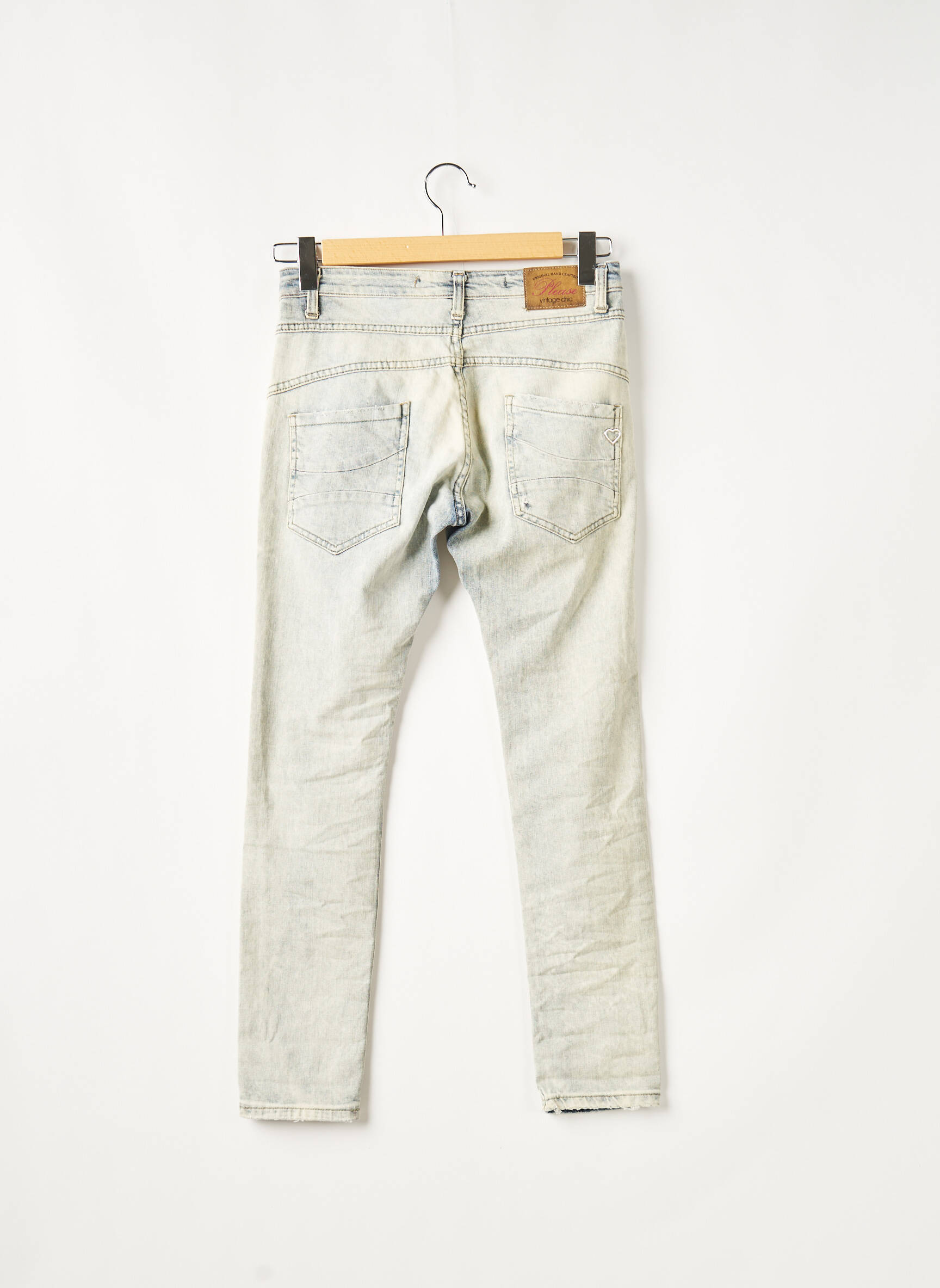 Lieknos džinsai lieknas normala dydis mėlyna PLEASE moteris
