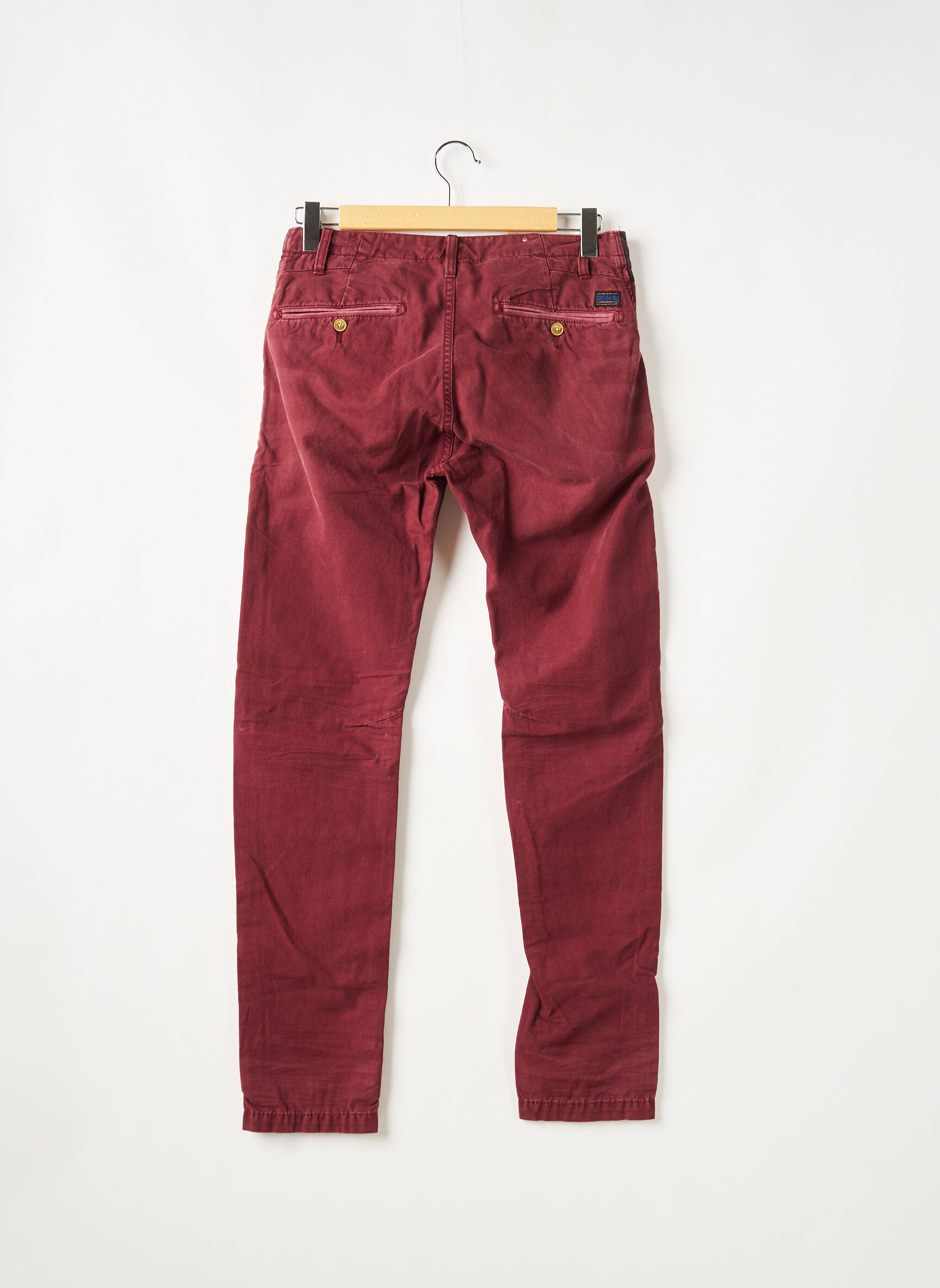 Chino kelnė uždarymas su užtrauktuku po mygtuku uždengimu normala dydis raudona SCOTCH & SODA moteris