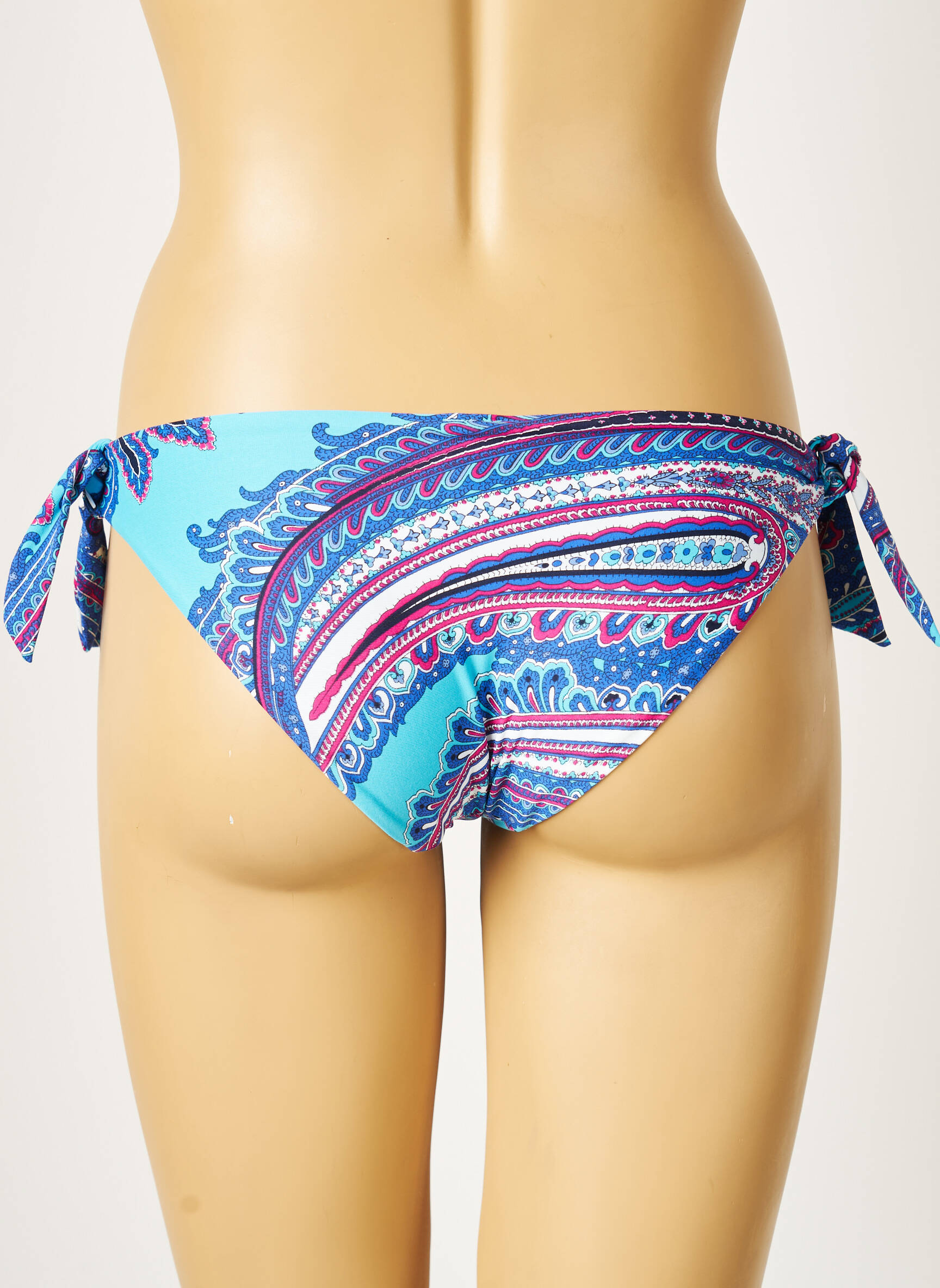 Maudymosi kelnaitės satino audinys bikini mėlyna ETAM moteris