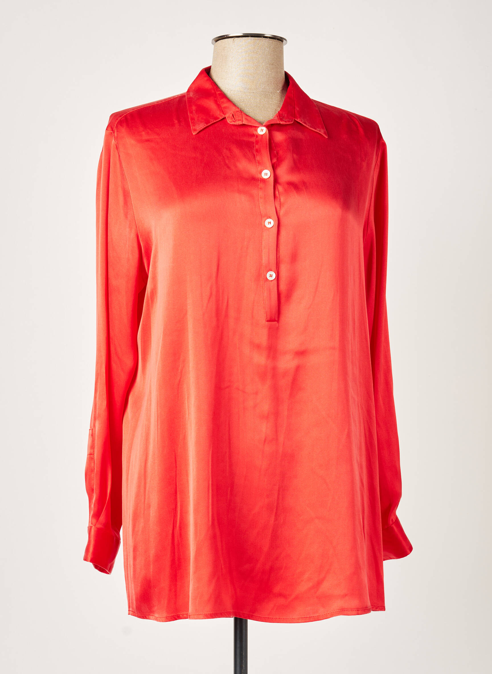 Bluzonai ilgos rankovės ilgos rankovės raudona HER SHIRT moteris