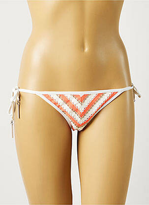 Maudymosi kelnaitės užsegimas su raišteliais bikini oranžinė SEAFOLLY moteris