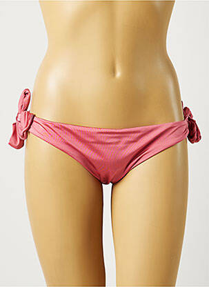 Maudymosi kelnaitės satino audinys bikini rožinė SEAFOLLY moteris