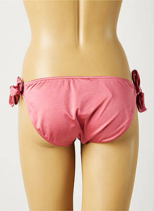 Maudymosi kelnaitės satino audinys bikini rožinė SEAFOLLY moteris