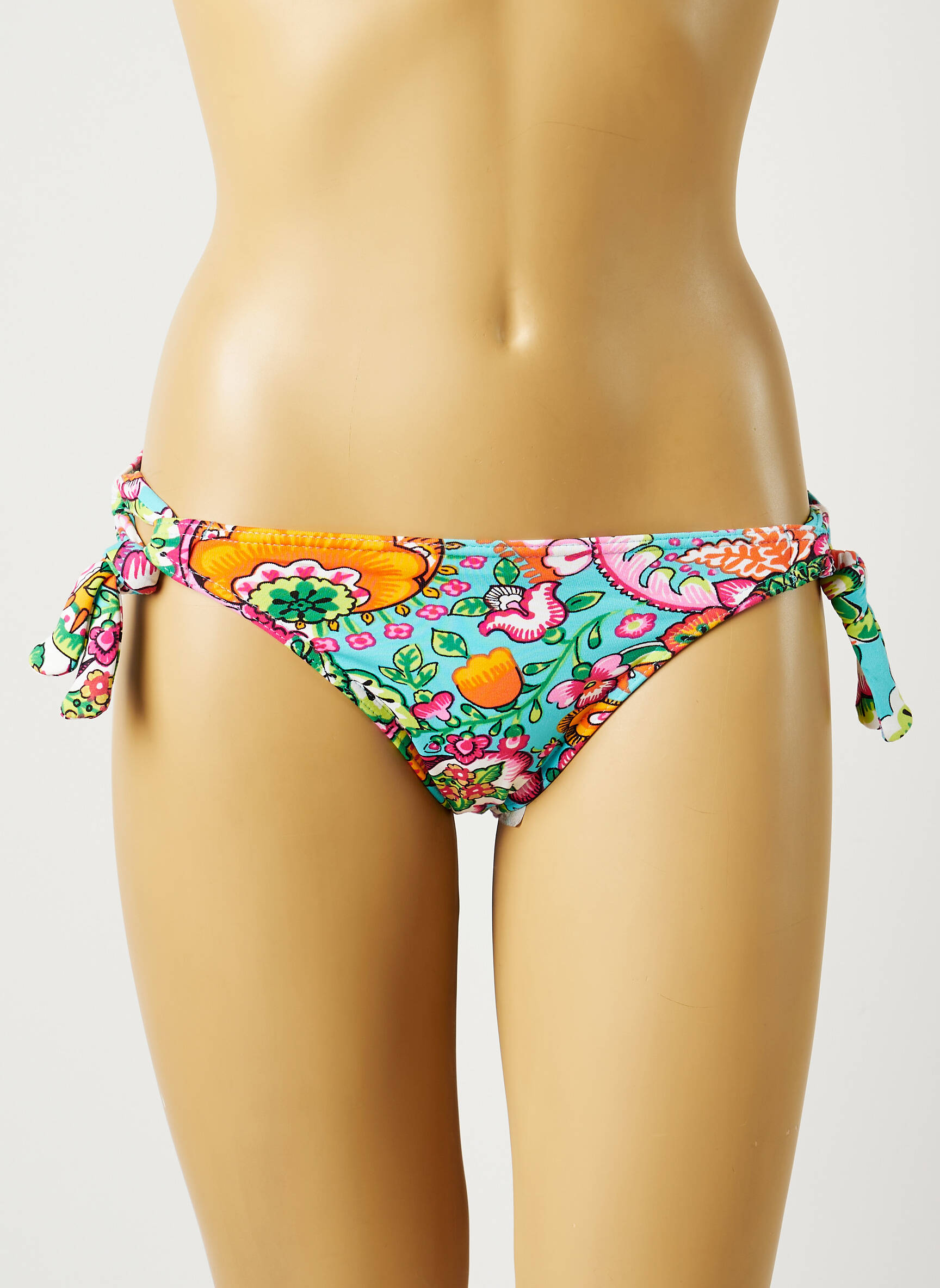 Maudymosi kelnaitės gėlių raštas bikini mėlyna FREYA moteris