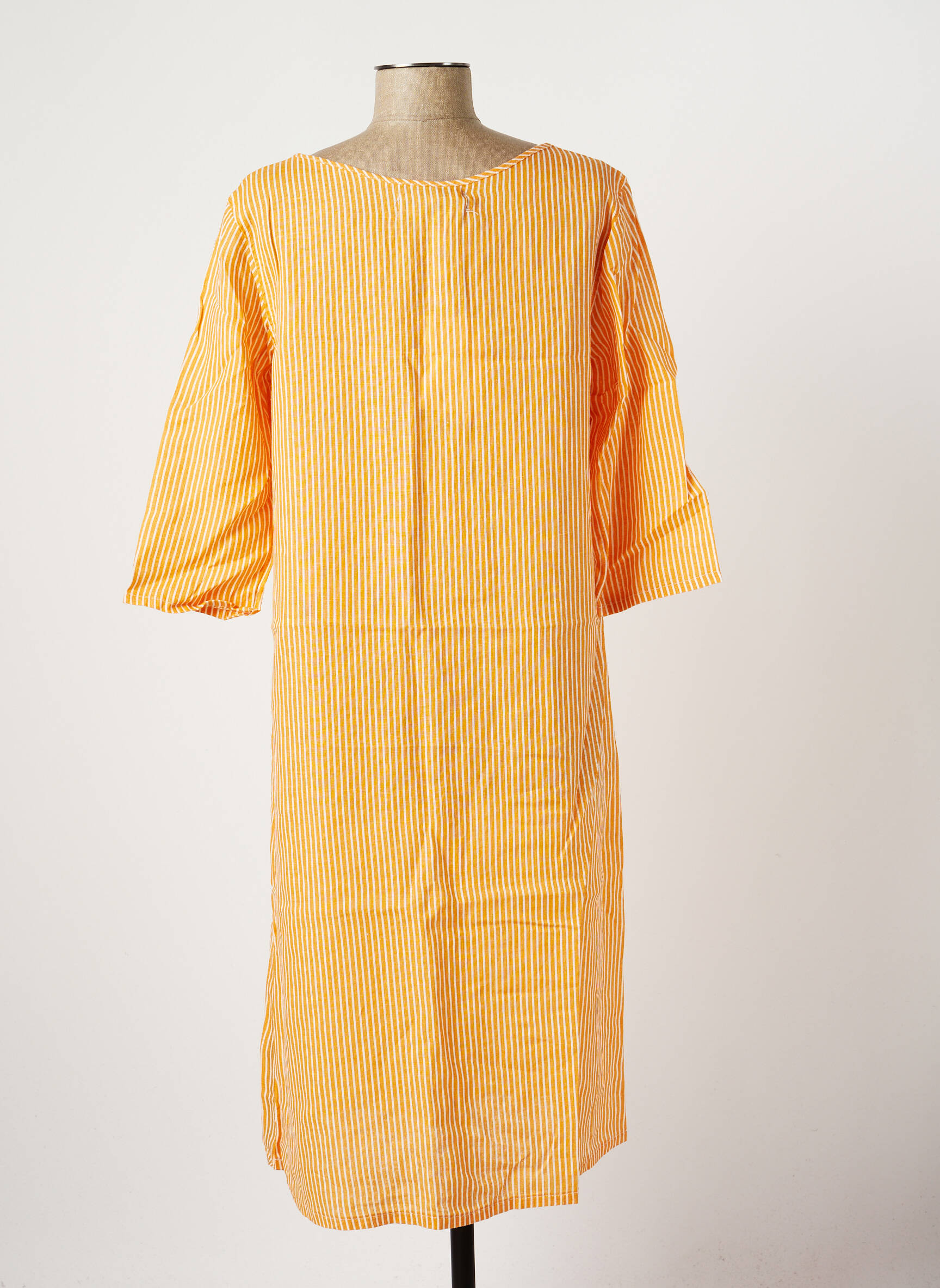 Pusilgių suknelė 3/4 rankovės 3/4 rankovės oranžinė COUTURIST moteris