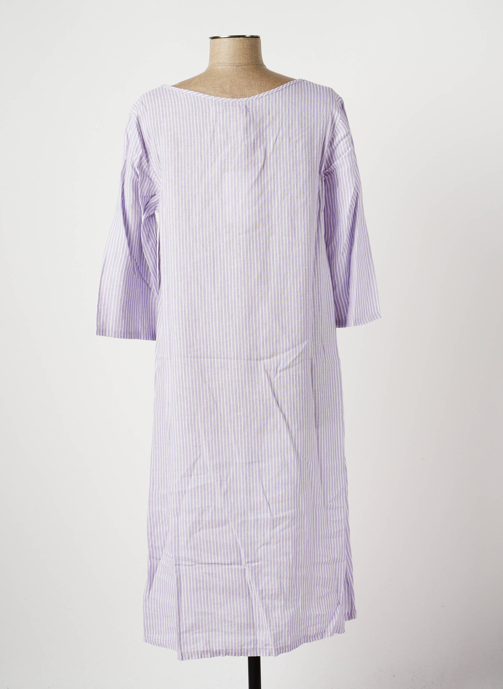 Pusilgių suknelė 3/4 rankovės 3/4 rankovės violetinis COUTURIST moteris