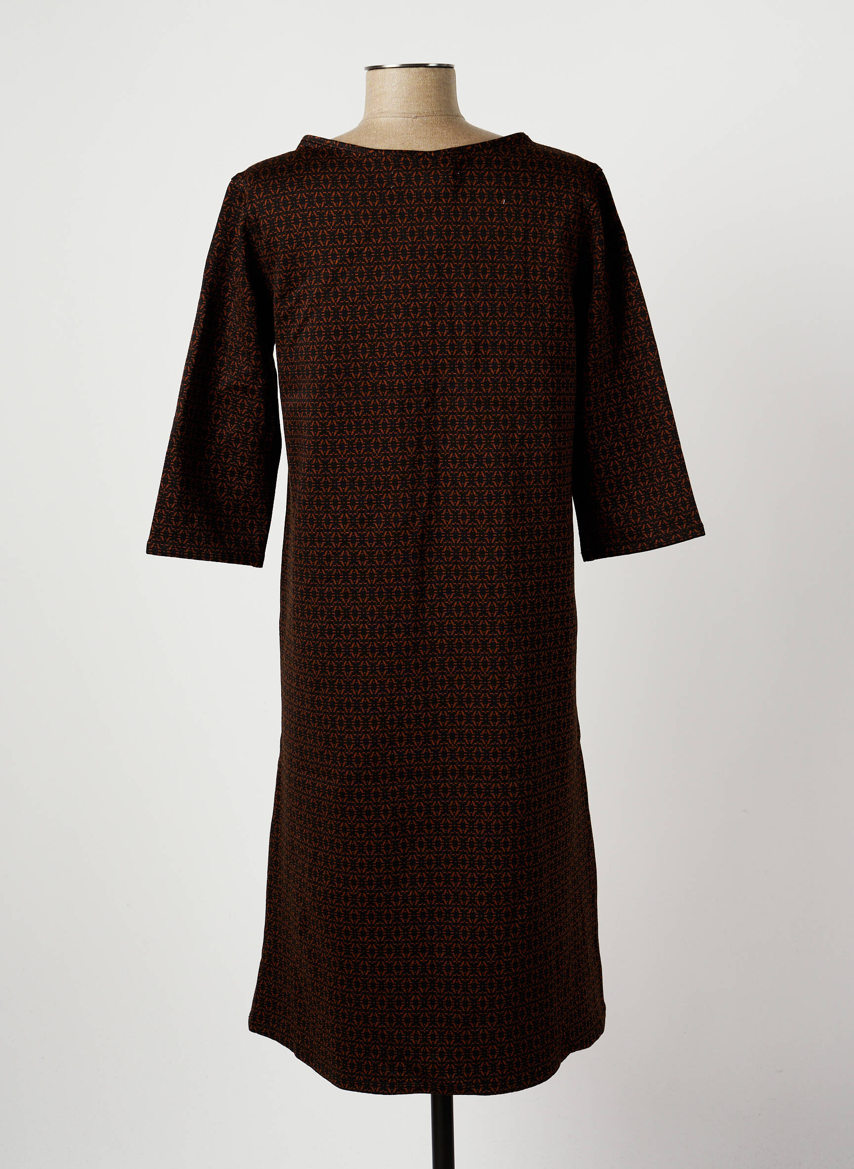 Pusilgių suknelė 3/4 rankovės 3/4 rankovės juodas COUTURIST moteris