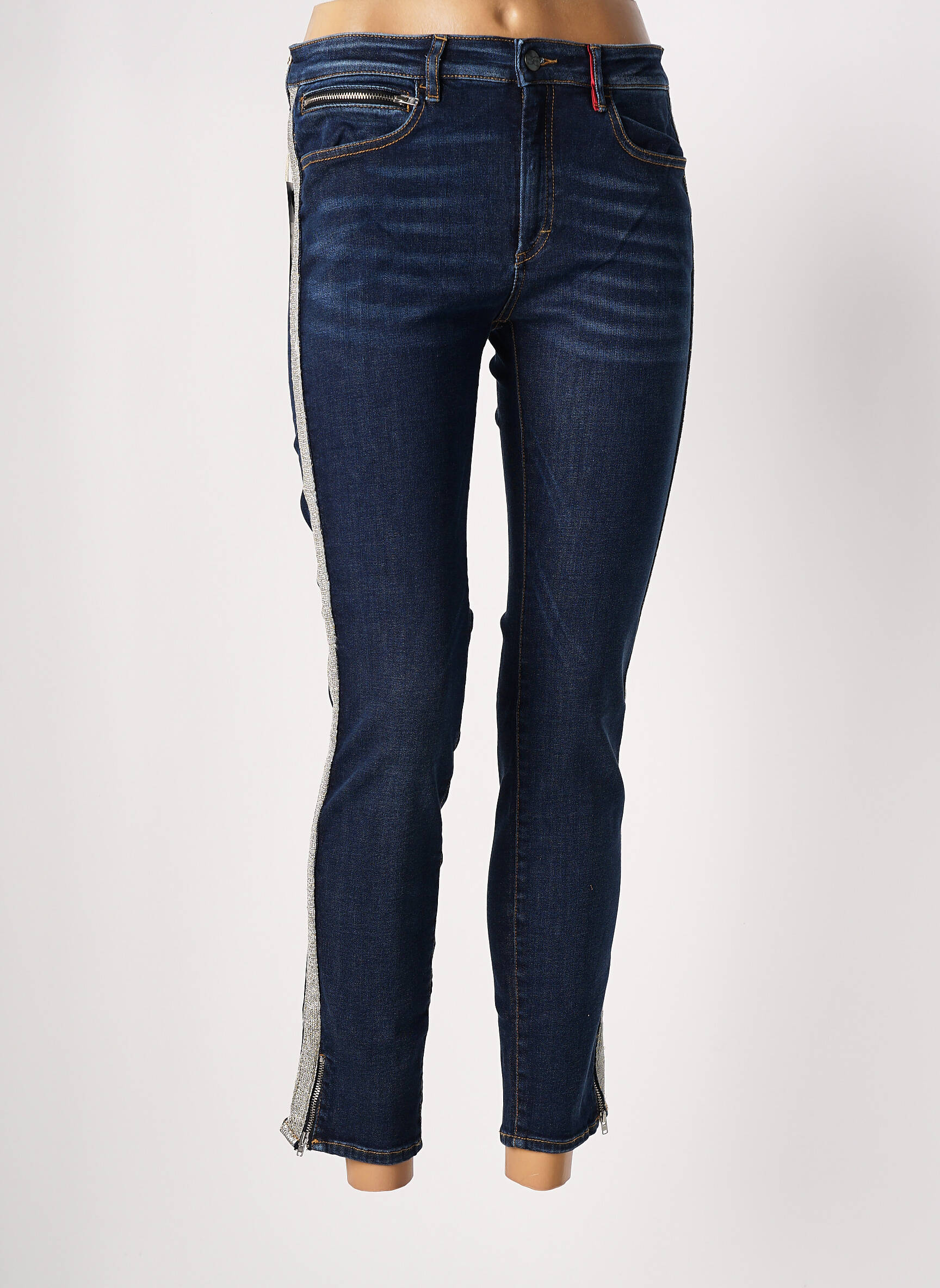 7/8 kelnės tamprumas normala dydis mėlyna DENIM &DRESS moteris
