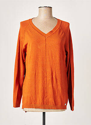 Megztinis col v ilgos rankovės oranžinė WNT COLLECTION moteris