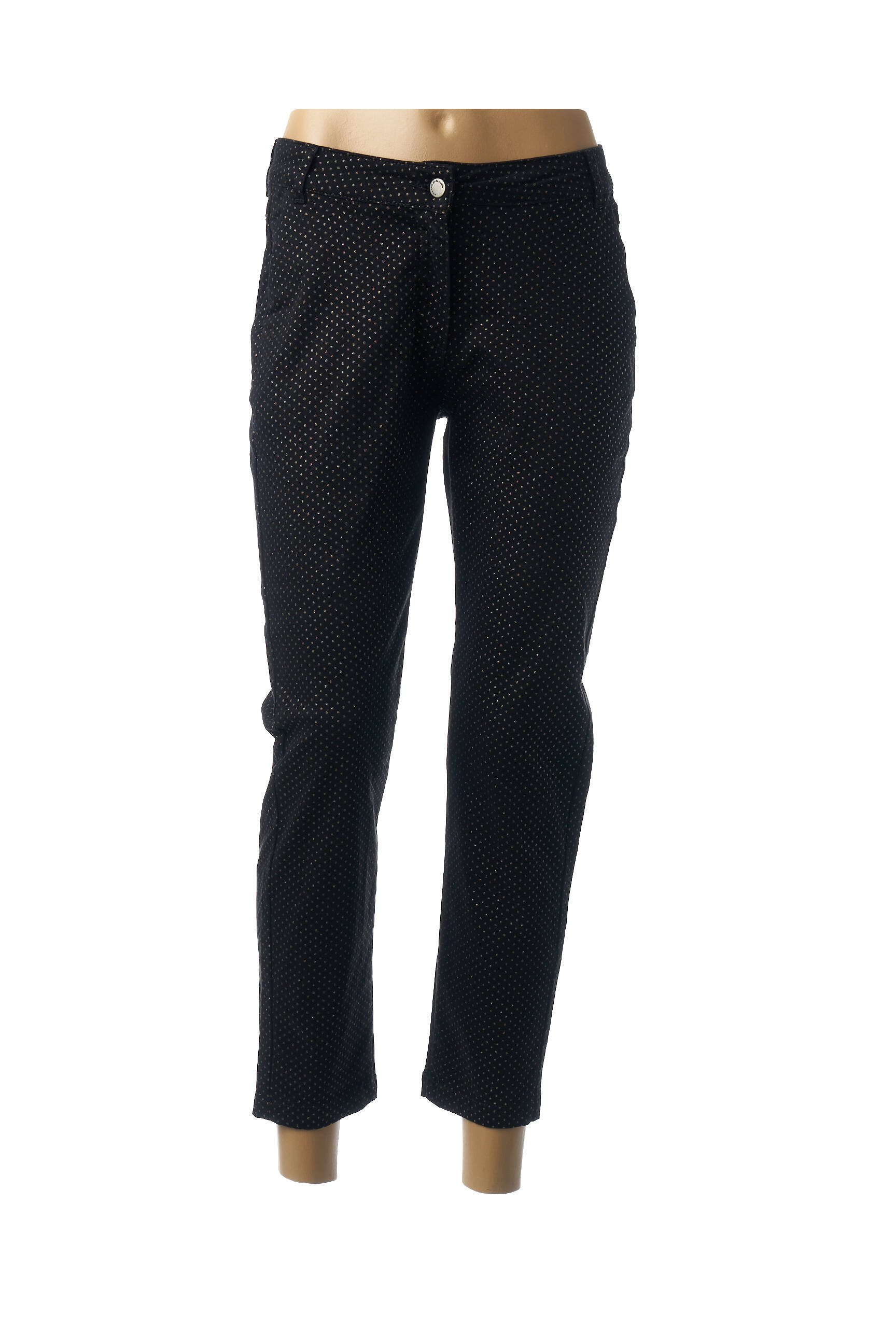 Pantalon aukšta talija aukšta talija juodas MADO ET LES AUTRES moteris