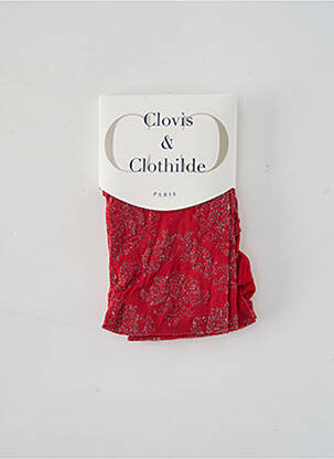 Kojinės tamprumas raudona CLOVIS & CLOTHILDE moteris