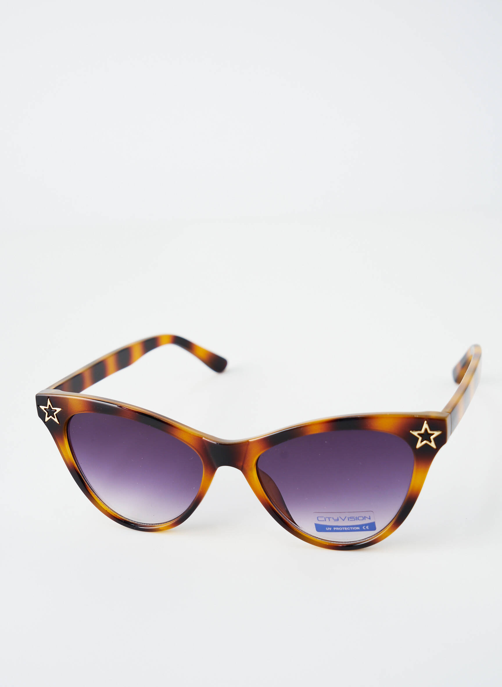 Akiniai nuo saulės siuvinėjimas su klinčiais rudas CITY VISION EYEWEAR moteris
