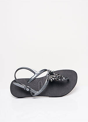 Šlepetės platforma plokščias kulnas iki 3 cm pilka HAVAIANAS moteris