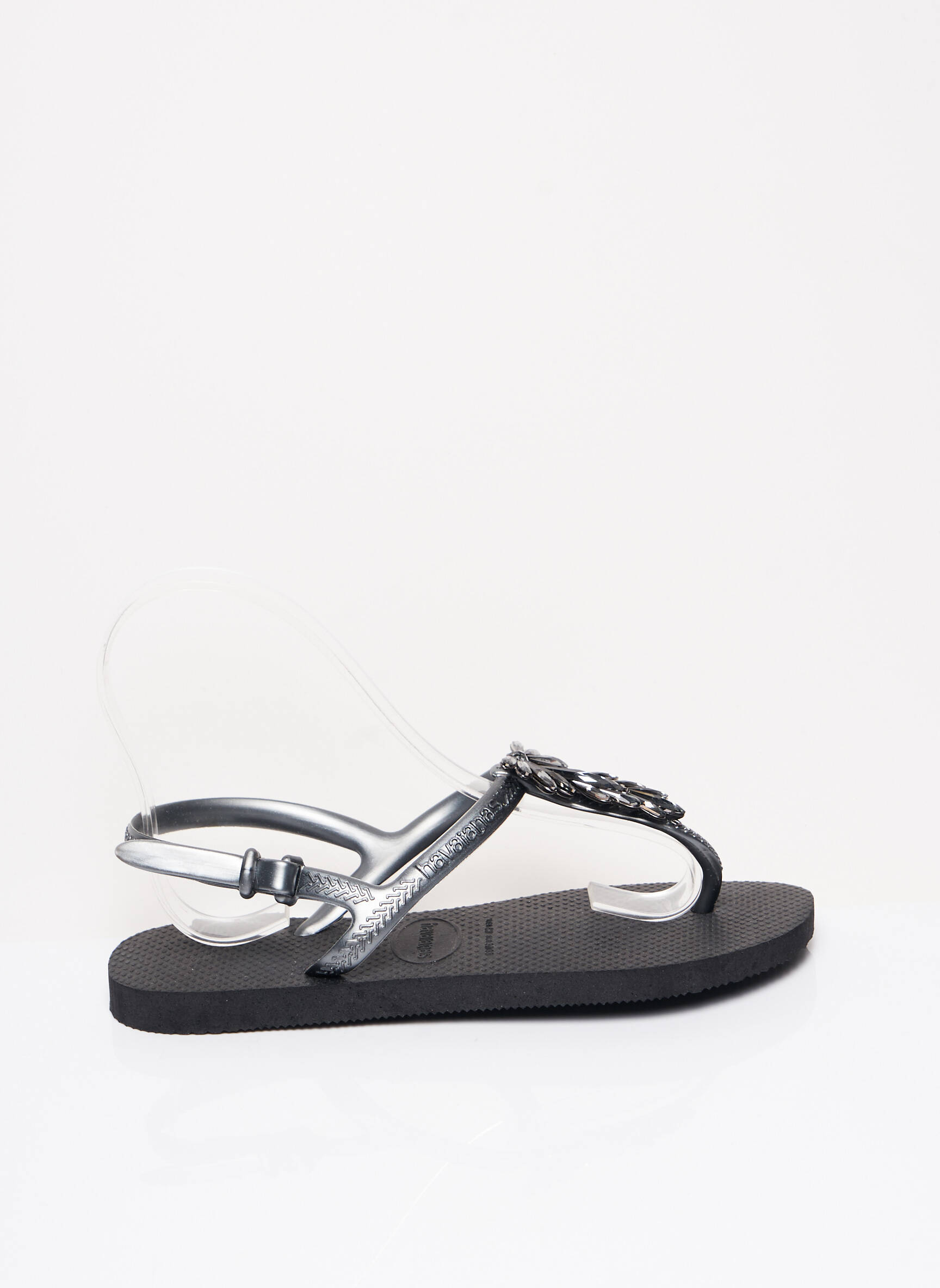 Šlepetės platforma plokščias kulnas iki 3 cm pilka HAVAIANAS moteris