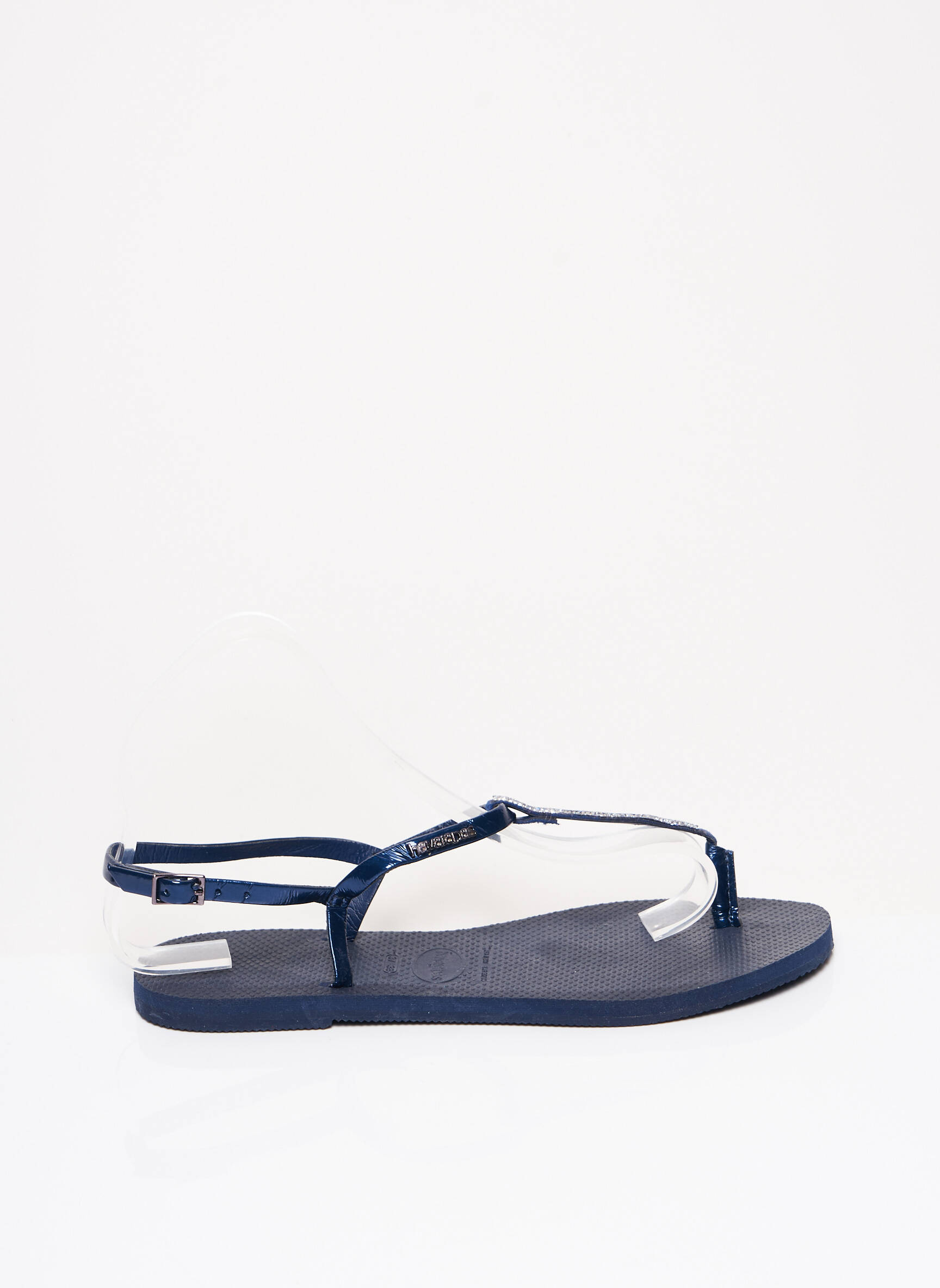Šlepetės platforma plokščias kulnas iki 3 cm mėlyna HAVAIANAS moteris