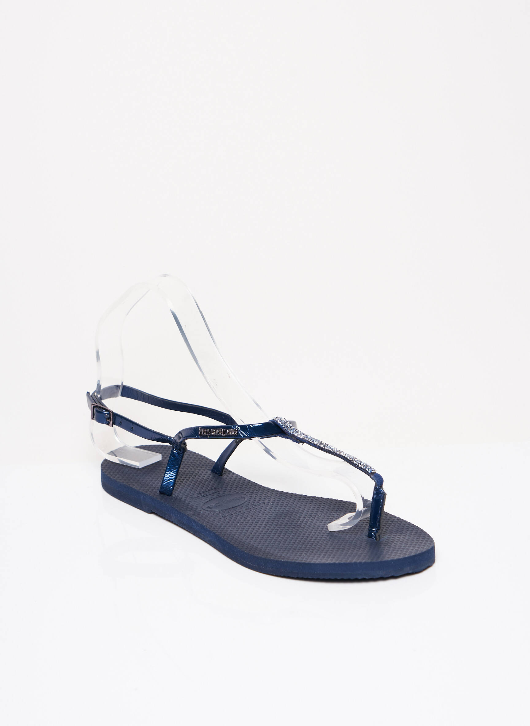 Šlepetės platforma plokščias kulnas iki 3 cm mėlyna HAVAIANAS moteris