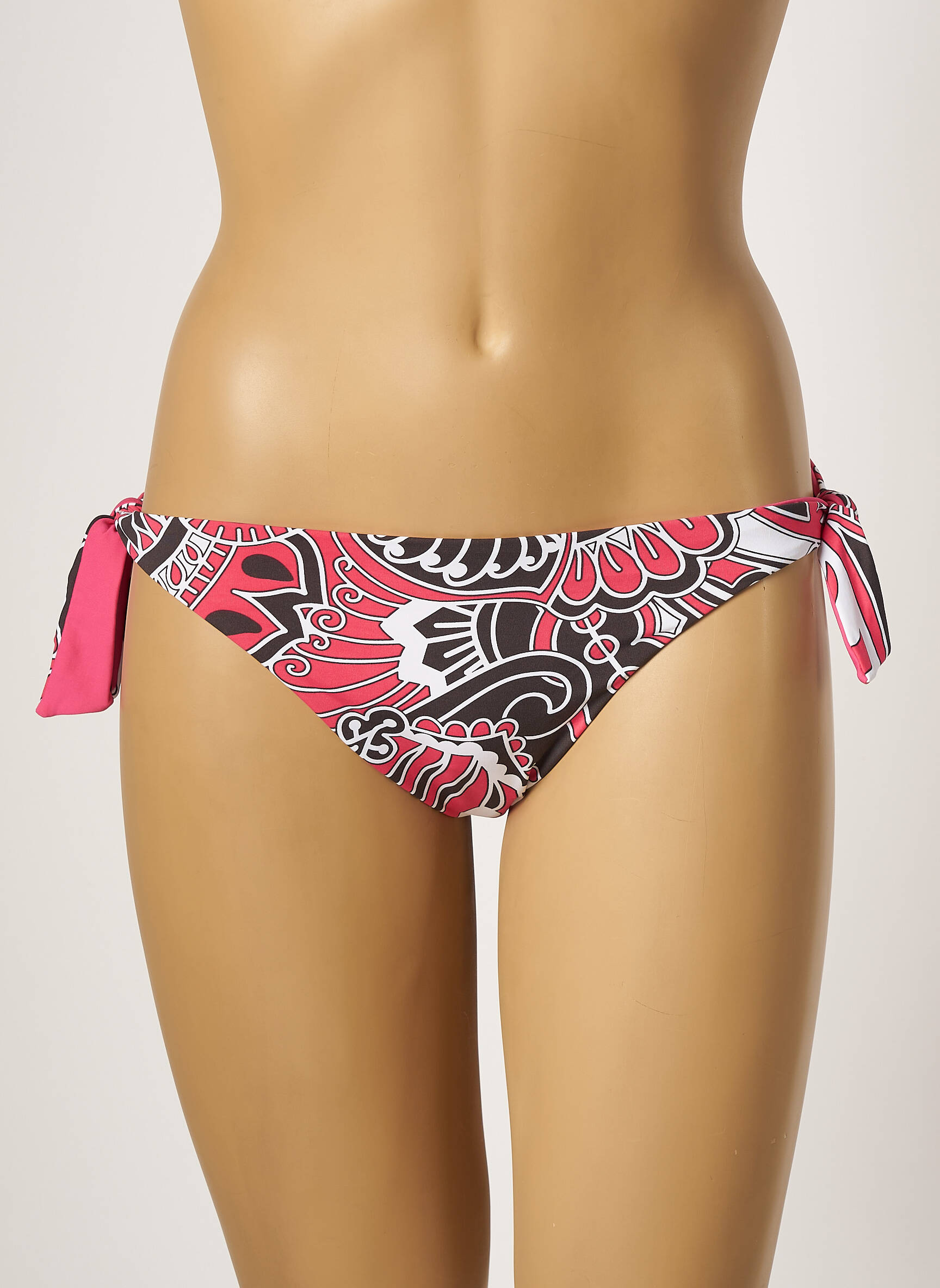 Maudymosi kelnaitės fantazijos raštas bikini rožinė MOONTIDE moteris