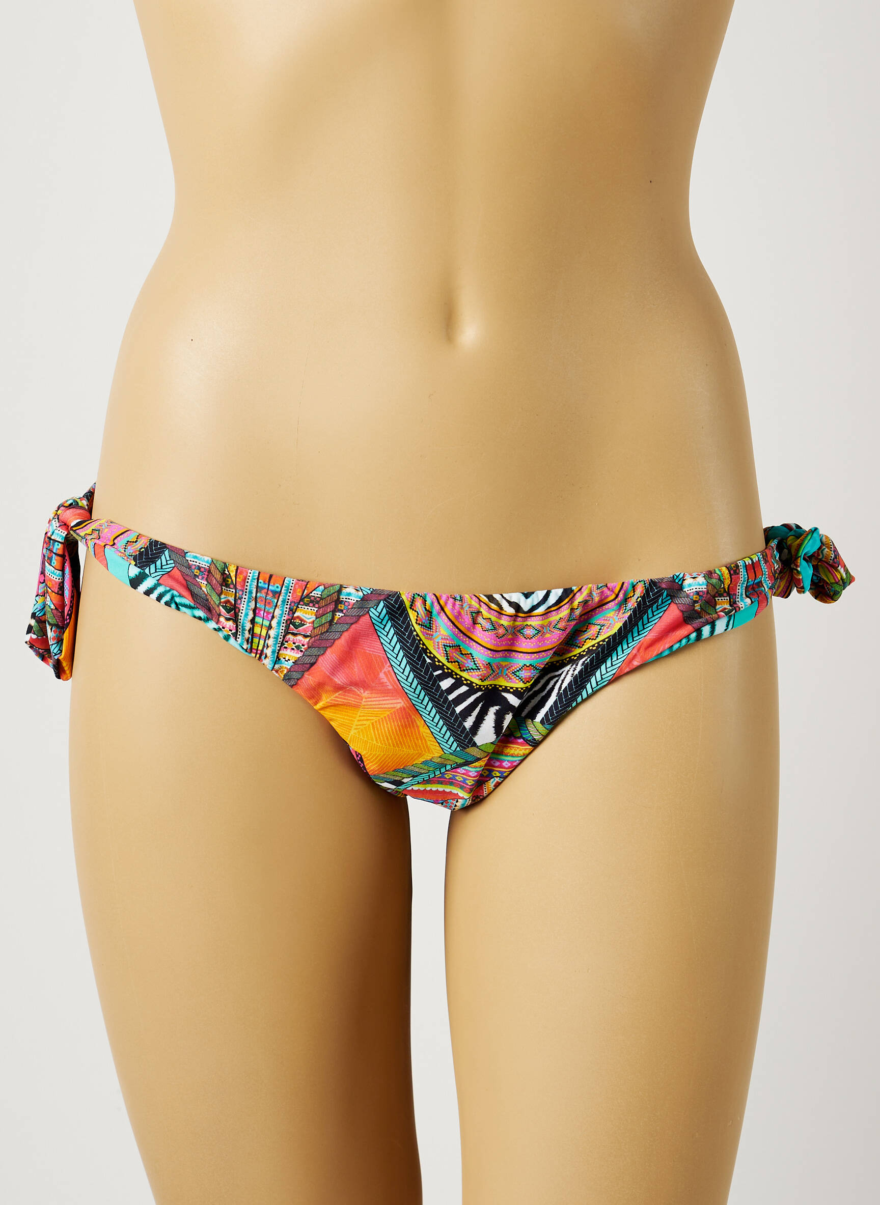 Maudymosi kelnaitės gėlių raštas bikini mėlyna RIO DE SOL moteris