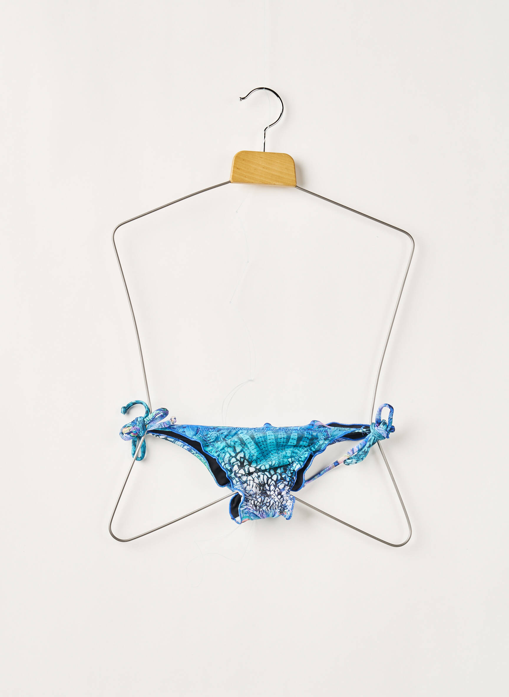 Maudymosi kelnaitės fantazijos raštas bikini mėlyna RIO DE SOL moteris