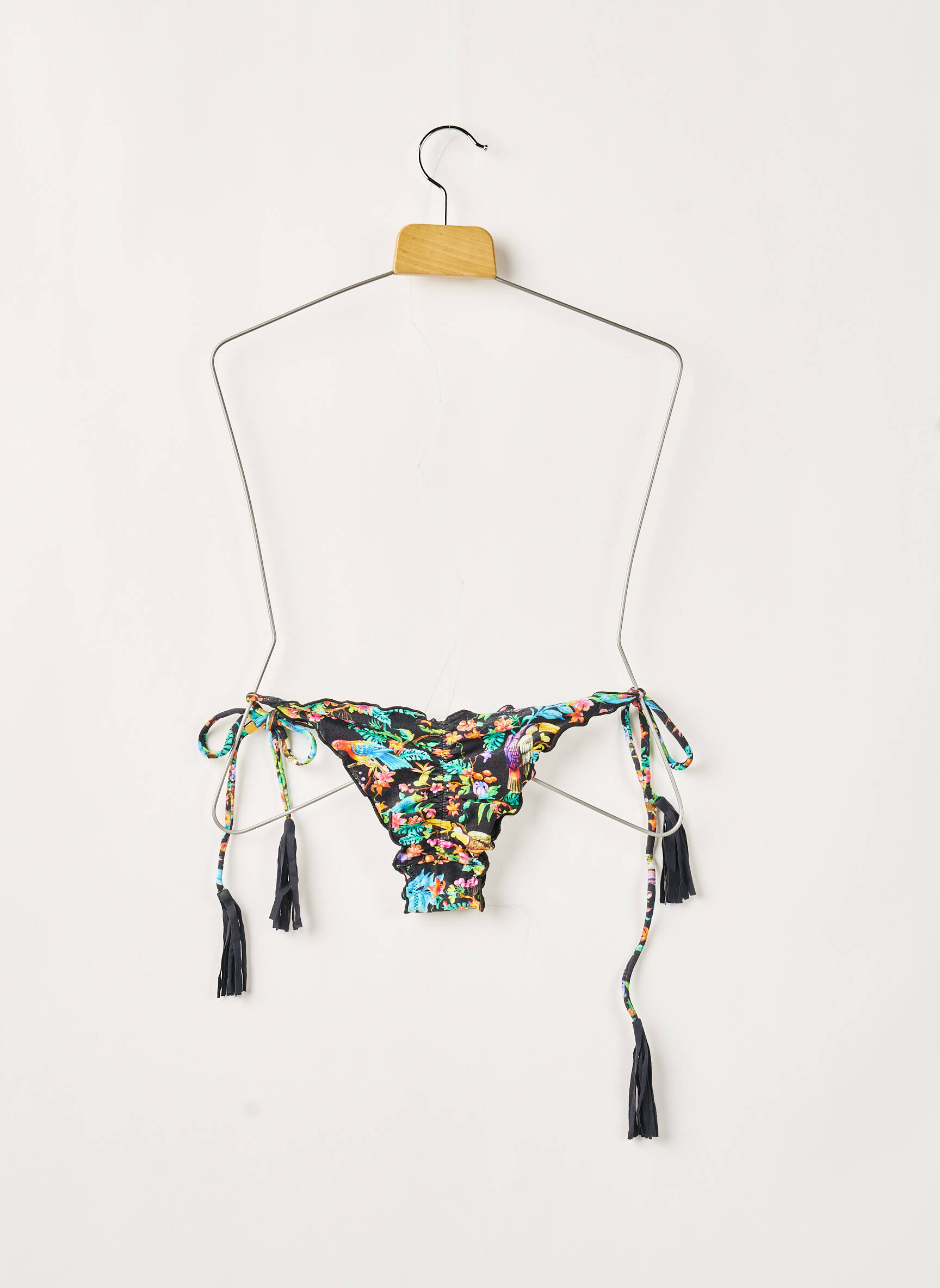 Maudymosi kelnaitės tiesioginis dažymas spausdinimas bikini juodas RIO DE SOL moteris