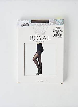 Kojinės tamprumas rudas ROYAL FASHION moteris