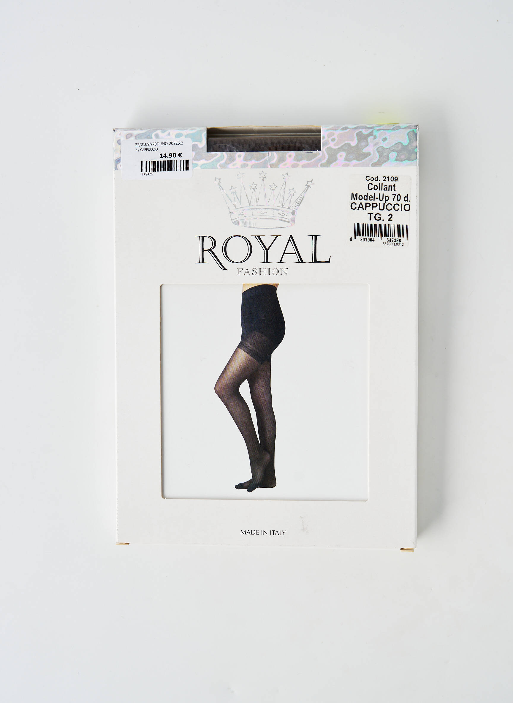 Kojinės tamprumas rudas ROYAL FASHION moteris