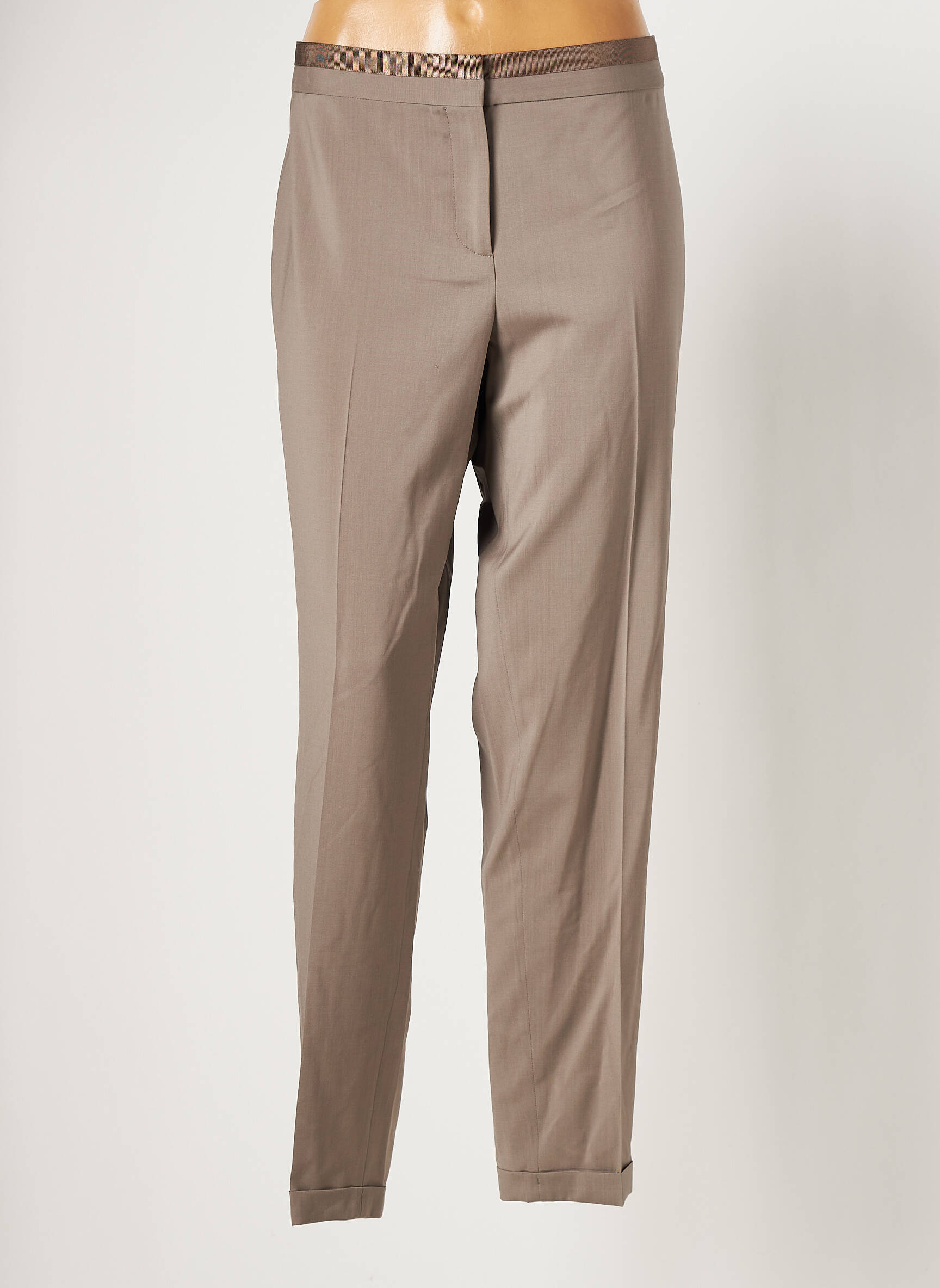 Lieknos kelnės aukšta talija aukšta talija pilka FABIANA FILIPPI moteris