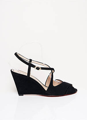 Sandalai/nu pėdos kompensuotas kulnas kulnas nuo 7 iki 9 cm juodas SANTONI moteris