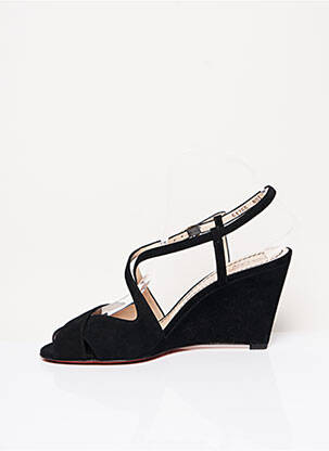 Sandalai/nu pėdos kompensuotas kulnas kulnas nuo 7 iki 9 cm juodas SANTONI moteris