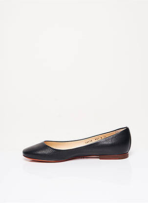 Balerinos lygus audinys plokščias kulnas iki 3 cm juodas SANTONI moteris