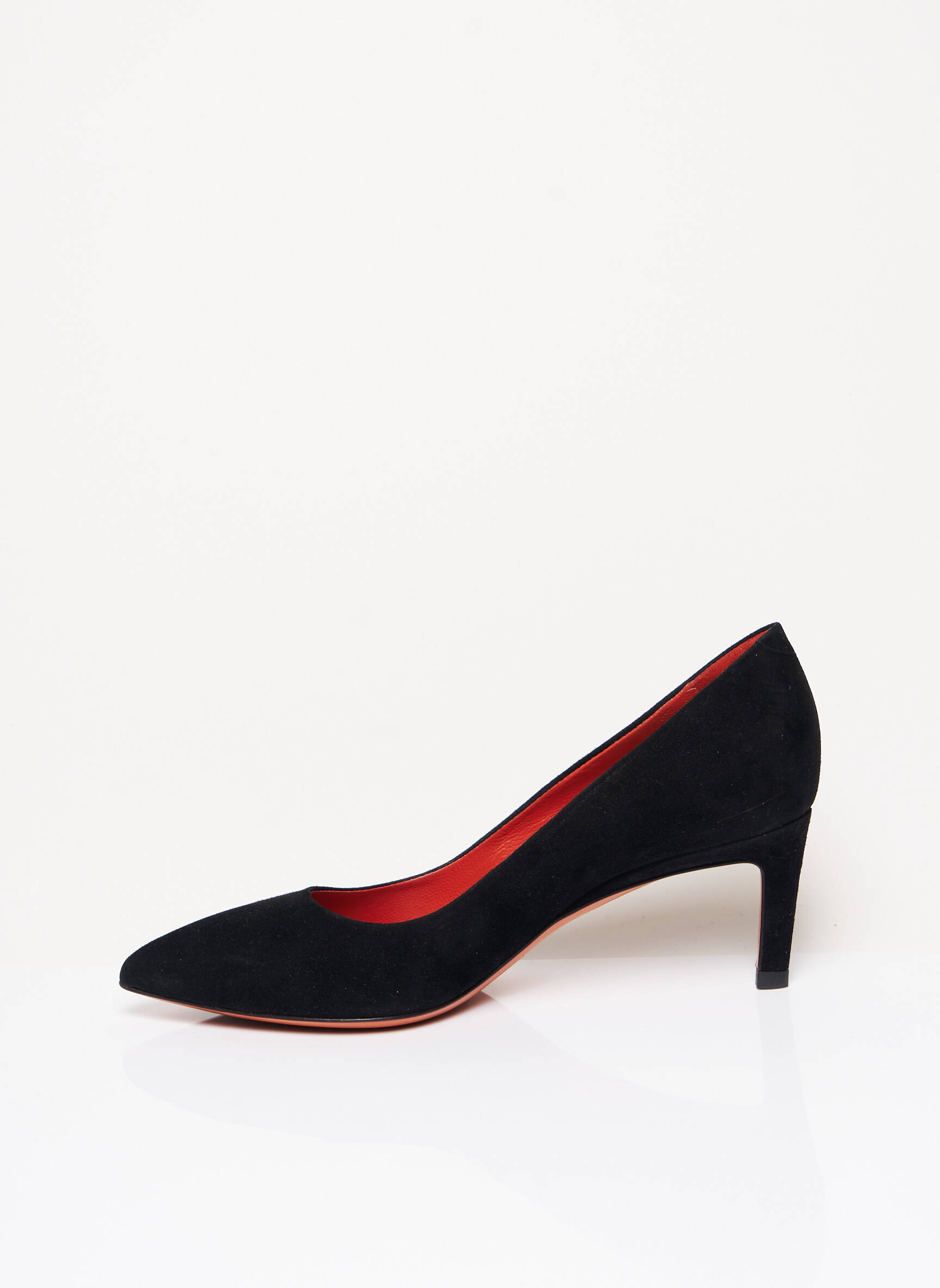 Aukštakulniai nubuko audinys kulnas nuo 4 iki 6 cm juodas SANTONI moteris