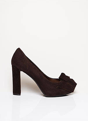 Aukštakulniai nubuko audinys 10 cm ir daugiau aukštakulniai rudas TOSCA BLU SHOES moteris