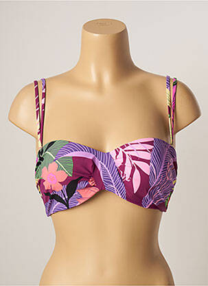 Maudymosi viršūnė tamprumas viršutinė juostelė violetinis BELCOR moteris