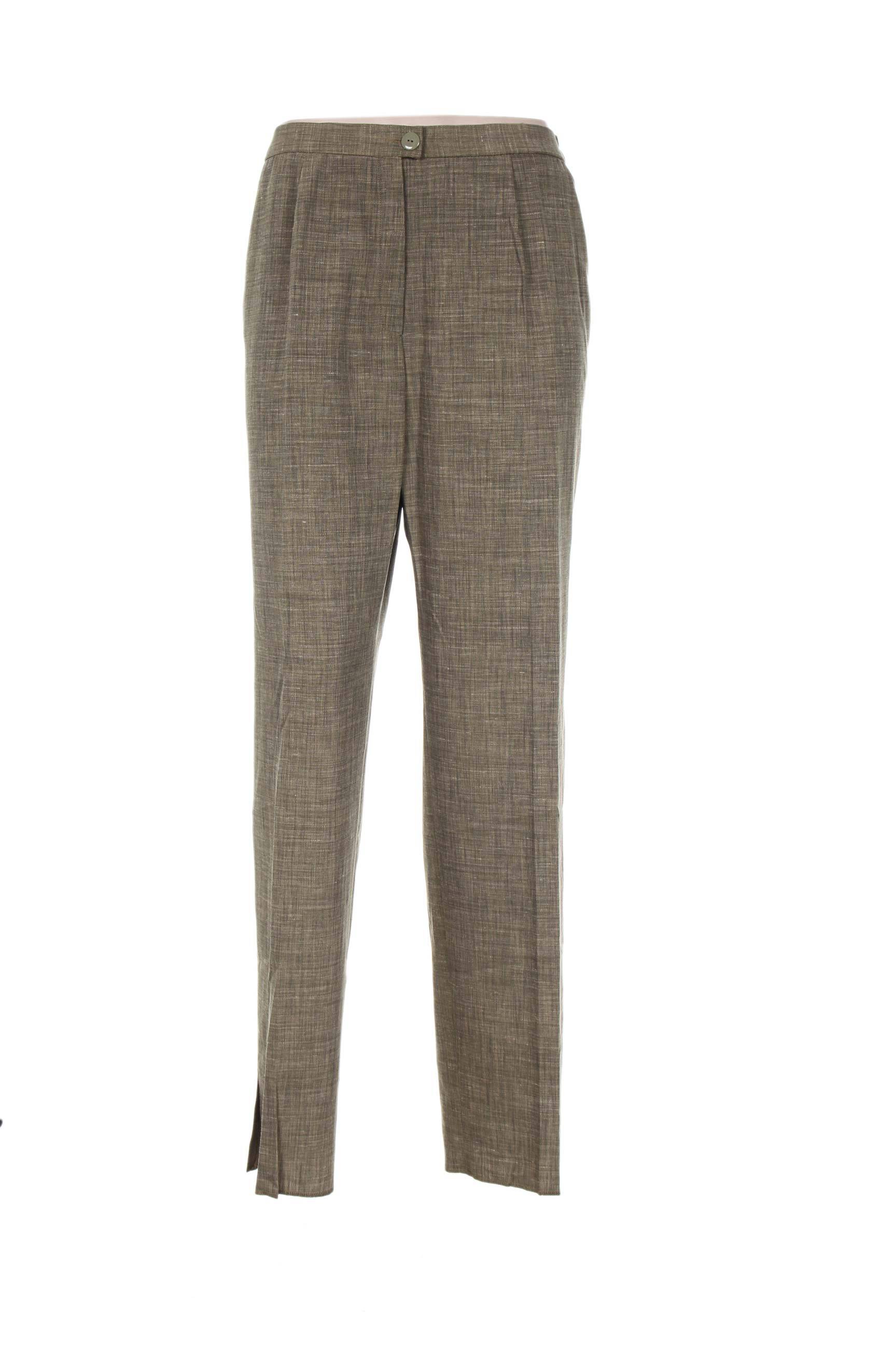 Pantalon kišenės aukšta talija žalias KARTING moteris