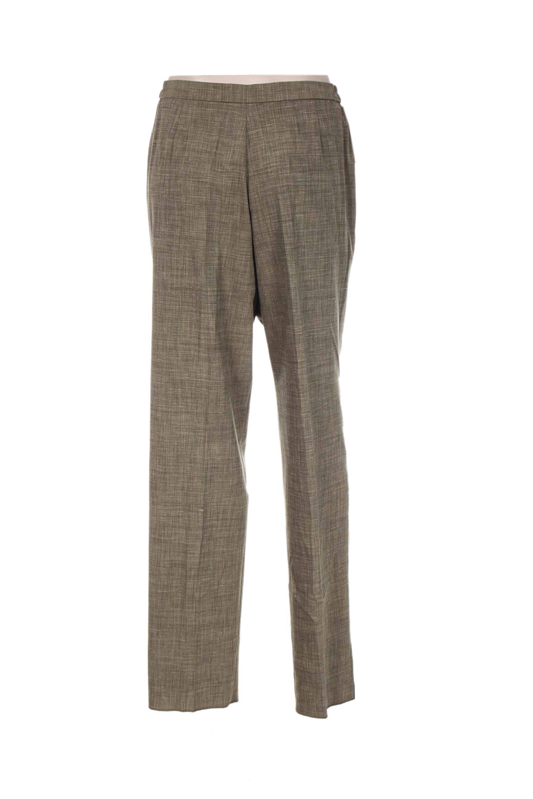 Pantalon kišenės aukšta talija žalias KARTING moteris